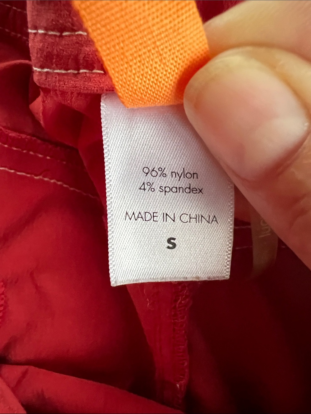 Lucy Red Active Skort with Orange Brand Tag - Picture 3 of 5